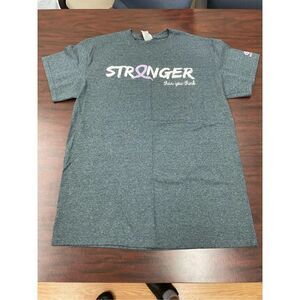 Gildan Cancer Softball Dark Grey Short Sleeve Tee